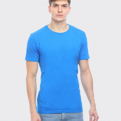 Light Blue Round Neck T-shirt